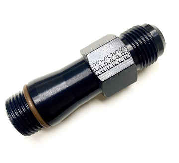 10an to 10-ORB Male Oil Inlet Fitting by Fragola – 0.375 inches, Aluminum, Black, Model 491930-BL