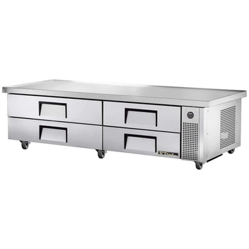 S/S 4-Drawer 86"W Refrigerated Chef Base by TRUE – STAINLESS STEEL, Stainless-Steel, Model TRCB-82-86