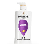 Pro-V Volume & Body 2 in 1 Shampoo & Conditioner by Pantene – 17.9 Ounce (Pack of 1), Purple, Model 80878194858