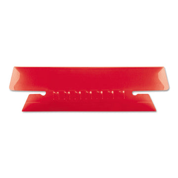 4312RED Hanging File Folder Tabs by Pendaflex – One Size, Plastic, White, Model PFX4312RED