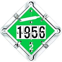Labelmaster 126CG Hazmat Flip Placard for Tankers: Flammable & Non-Flammable Gas