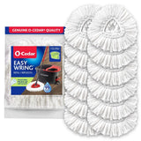 EasyWring Spin Mop Head Replacement (Pack of 12) | Machine Washable | Reusable | Microfiber Refill | Packaging May Vary by O-Cedar – 12 - Pack, Microfiber, White, Model 41785997505