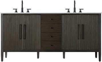 Elegant Kitchen and Bath 72" Double Bathroom Vanity ocolate Oak