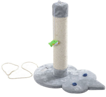 Small Kitten Cat Scratching Post for Pet Fun by Armarkat – 4 LBS, Carpet, Silver Gray, Model X1801