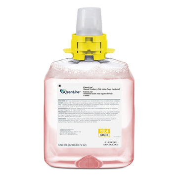 KleenLine Manual Pink Cranberry Foam Handwash – 1250 ml Refills | 4 Bottles