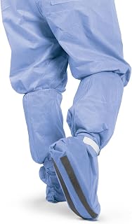 Medline Knee High Boot Covers, Breathable, XL Size, Fits Up to Men's Size 15 and Women's Size 16.5, Adjustable Hook-and-Loop Strap, Durable, Case of 150 Each