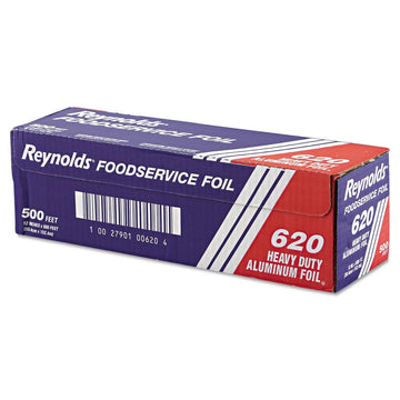 Wrap 620 Heavy Duty Aluminum Foil Roll by Reynolds – 12", Aluminum, Silver, Model RFP620