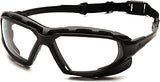 Pyramex Safety Highlander XP Eyewear, Black-Gray Frame/Clear Anti-Fog Lens