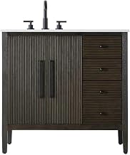 Elegant Kitchen and Bath 36" Single Bathroom Vanity in Chocolate Oak