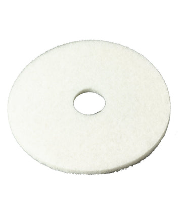 3M White Super Polish Pad 4100, 13 in, 5/Case