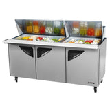 73" Mega Top Sandwich/Salad Prep Table â€" Super Deluxe Series by Turbo Air – 23.0 cubic_feet, Stainless-Steel, Model TST-72SD-30