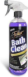 Fuller Brush Bath Clean – 24 oz Bathroom Cleaner Bottle with Spray– Dissolves Soap Scum, Hard Water Stains & Mineral Build-Up – For Sinks, Showers & Tubs – Pack of 1