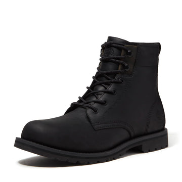 Men's Britton Falls Waterproof Lace Up Boot by Timberland – 8 Wide, Leather, Blackout Full Grain