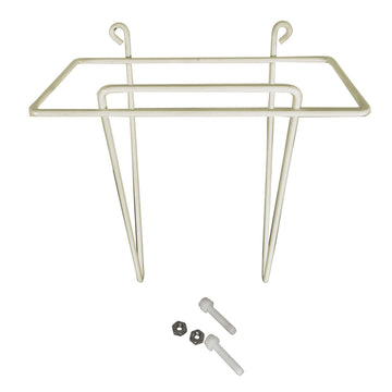 Large Ice Scoop Holder, Wire-Formed Open Cage, Rust-Resistant Epoxy-Coated Steel, Fits 32-82 oz Scoops, Includes Plastic Bolts & Nuts, 6-1/2" x 3-11/16" x 6-7/8" by Spill-Stop –