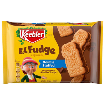 E.L. Fudge Double Stuffed Elfwich Cookie, 12 Ounce by Keebler – 12 Ounce