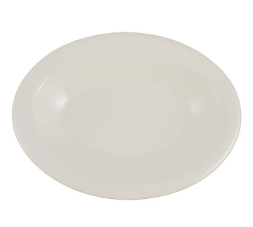 Vista Oval Baker by Vertex China – Bone White, Pack of 12, Model VRE-84