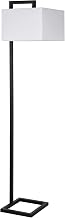 Henn&Hart 68" Traditional 1-Light Floor Lamp, Black