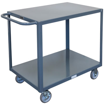 Steel Utility Cart w/2 Shelves by Global Industrial – Alloy Steel, Gray, Model GWC-2S-1830