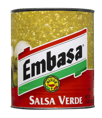 Verde Medium Salsa Can by Embasa – 98.0 Ounce (Pack of 1)