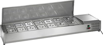 Arctic Air ACP63 63-Inch Countertop Refrigerated Sandwich/Salad Condiment Prep Table Station, Stainless Steel, 115v