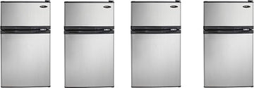 Danby DCR031B1BSLDD 3.1 cu. ft. 2 Door Compact Refrigerator, Steel (Pack of 4)