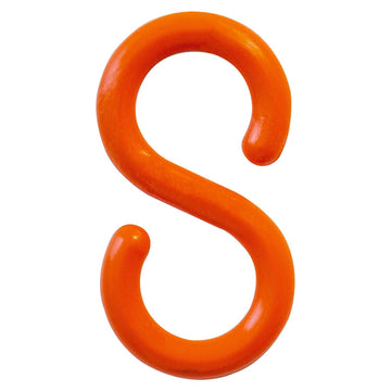 S-Hook, Acetal Copolymer, 2", Traffic Orange, 10/Pk by Mr. Chain – 12"L x 9"W x 1"H, Acetal, Traffic Orange, Model 50313-10