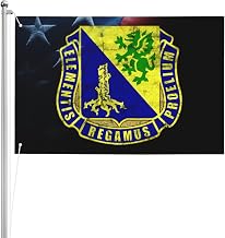 Double-Sided 3ply 2x3FT US Chemical Corps Regimental DUI Flag Heavy-Duty Polyester Indoor Outdoor Use20