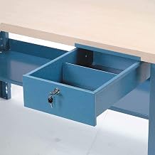 Global Industrial 10-3/4"W x 18" D x 4-1/4"H Workbench Steel Drawer, Blue