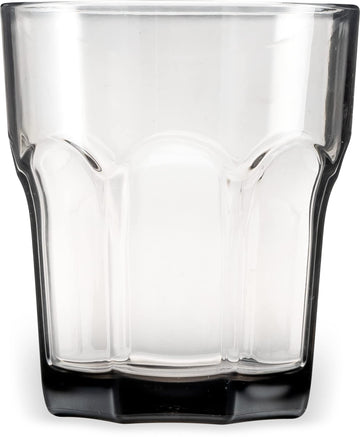 Louis Clear Tumbler Short Glass for Restaurants by Carlisle FoodService Products – 12oz, 12.0 fluid_ounces, Plastic, Gray, Pack of 24