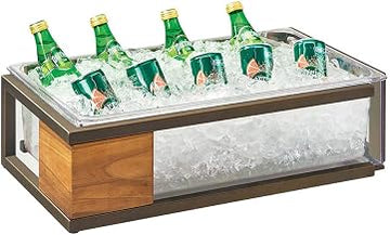 Sierra Collection – Ice Housing – 21.75W x 13.75D x 6H – Reclaimed Wood, Bronze-Painted Metal, Polycarbonate Pan