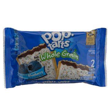 Kelloggs Pop Tarts Whole Grain Blueberry Toaster Pastries by Kellogg's Special K – Single Serve, Pack of 72