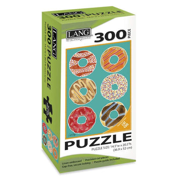 Donuts 300 Piece Jigsaw Puzzle by Lang – Cardboard, Donuts 300pc Puzzle, Model 5040119