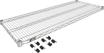Nexel Stainless Steel Wire Shelf, 42" W x 18" D, 1/Pack