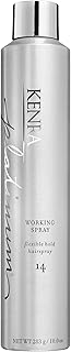 Kenra Platinum Working Spray 14 | Flexible Hold Hairspray | Fast-Drying, Non-Sticky | Creates Volume & Texture | Leaves Hair With Frizz-Free Shine | All Hair Types