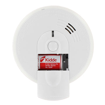 Hardwire Smoke Detector with 9V Battery Backup and Front Load Battery Door | Model I4618AC by Kidde – 5.6 in diameter x 1.8 in depth, White, Model 21007581