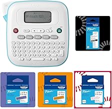 Bundle of Brother P-Touch PT-N20 Personal Desktop Label Maker and Labeling Tapes