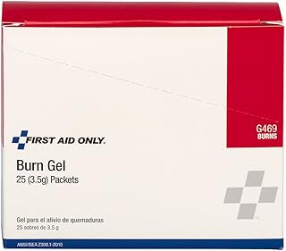 First Aid Only Burn Relief Pack, 3.5 Gram, 25-Count Boxes (Pack of 2)