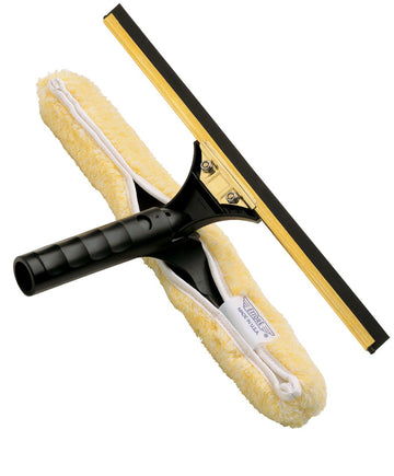 Backflip Window Squeegee by Ettore – 18 Inch, Stainless Steel, Gold, Black, Model 71180