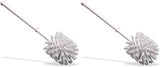 Carlisle FoodService Products Sparta Flo-Pac Toilet Bowl Brush, 48 Pack for Commercial Restrooms, Heavy Duty Toilet Brush with Plastic Handle for Bathrooms, 11 Inches, White (Pack of 24)