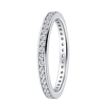 Moissanite Eternity Wedding Band Ring for Women 14K Gold Plated Stackable Moissanite Ring D Color VVS1 Round Cut Anniversary Ring/Thumb Ring (Full Eternity-0.63CT by GemSpark –