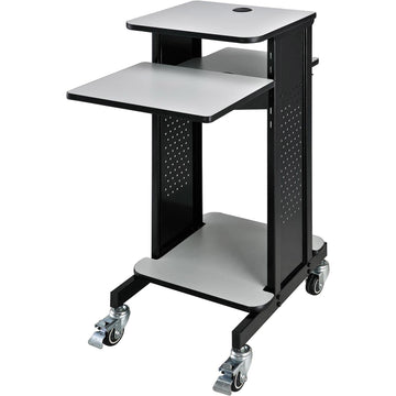 Projector Presentation Cart - Gray & Black by Global Industrial – Steel/Laminate, Black/Gray, Model WB250765GY