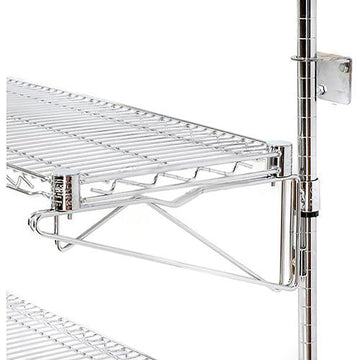 Poly-Green Wall Mount Wire Shelf by Nexel – 1, Epoxy, Green