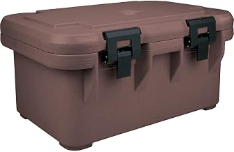 Cambro Insulated Food Carrier for 8" Deep Pans, S-Series Dark Brown UPCS180-131