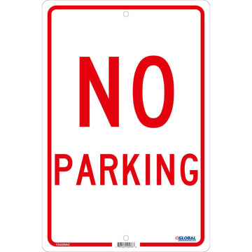 No Parking by Global Industrial – Aluminum, Model GLOTM1J
