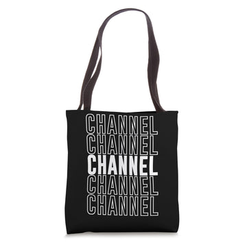 Channel Tote Bag by Channel Apparel – 16 inches, Polyester, White, Model 0CFYV9YVS9PUS_16INCHES