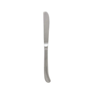 Flatware-Dakota 18/0 satin heavy weight stainless steel dinner knife by Thunder Group – Stainless Steel, Silver, Model SLDK109