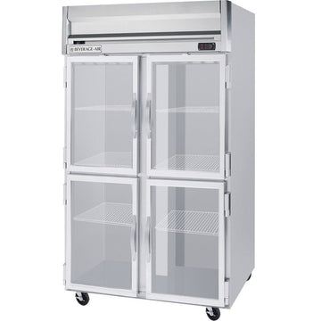 Beverage-Air Horizon Series Two Section Glass Half Door Reach-In Freezer 49 cu.ft. Capacity Stainless Steel Exterior and by Beverage Air – Model HFPS2-1HG