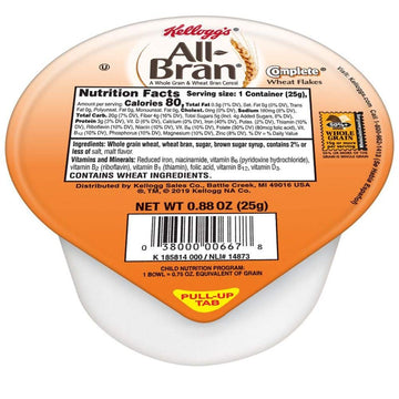 Kellogg's All Bran Complete by All-Bran – 0.88 Ounce (Pack of 96), Pack of 96