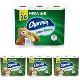 Ultra Gentle Toilet Paper by Charmin – 9 Rolls (231 Sheets) (Pack of 4), Paper, White, Pack of 4, Model 30772092033