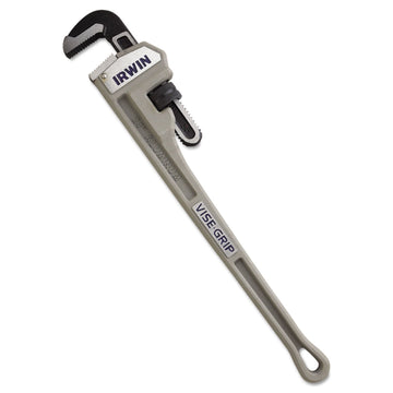 24" cast aluminum pipewrench by Irwin Vise-Grip – 10", Aluminum, Gray, Model 586-2074124